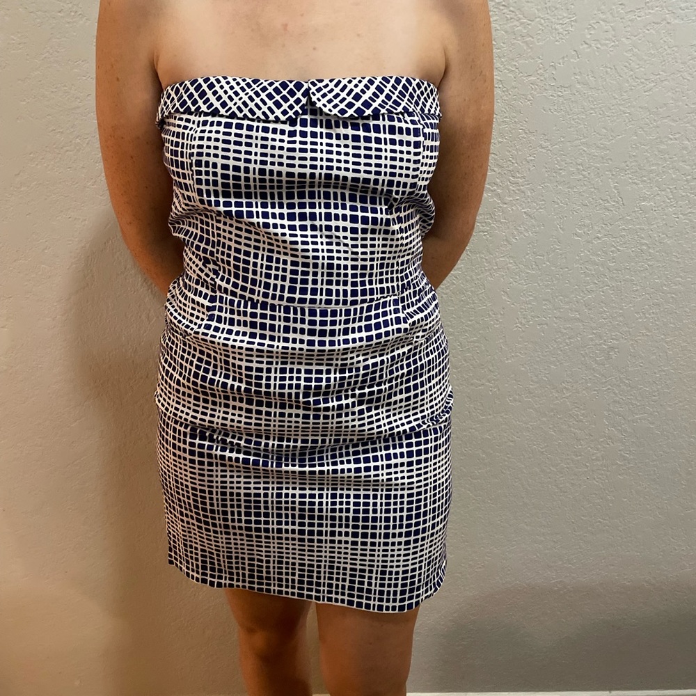 AQUA brand strapless dress LARGE